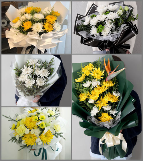 湖南怀化中方县铁坡镇白事花束代送